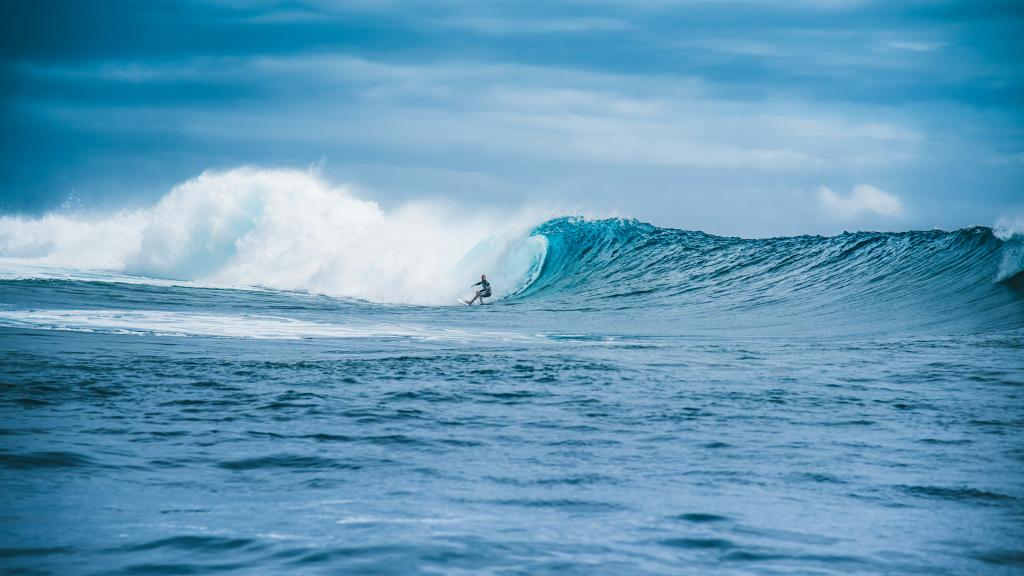 Epreuve de surf des JO à Tahiti